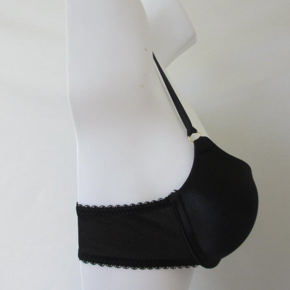 BRA NEW WITHOUT TAG SMART SEXY SIZE 34A BLACK PUSH AP VERY SEXY - Picture 2 of 9